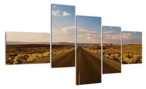 Panorama cesty - obraz (150x85cm)