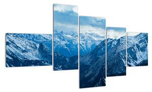 Panorama hor v zimě - obraz (150x85cm)