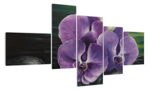 Obraz květů orchideje (150x85cm)
