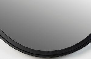 White Label Černé oválné závěsné zrcadlo WLL Matz M