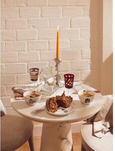 Kulatý jídelní stůl v mramorovém vzhledu Disc, Ø 70 cm