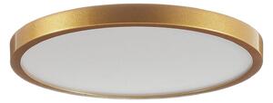ORION LED stropní světlo Vika, kulaté, zlatá mat, Ø 30cm, Mosaz / zlato, Obývací pokoj / jídelna, Hliník, Moderní