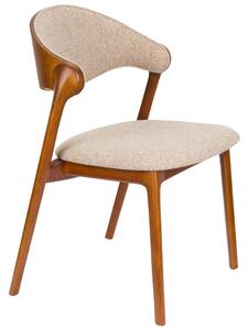 Béžová čalouněná jídelní židle DUTCHBONE BABINGTON