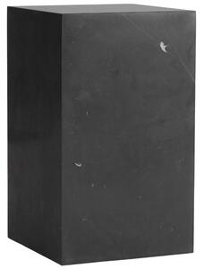 Černý mramorový noční/odkládací stolek MENU PLINTH 30 x 30 cm