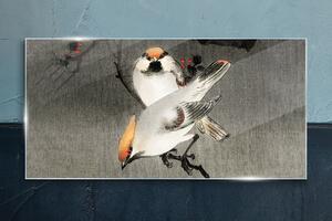 Obraz na skle Obraz na skle Asie pobočky zvířat ptáků