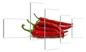 Chilli papričky, obrazy (150x85cm)