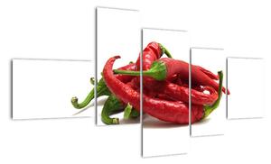 Chilli papričky, obrazy (150x85cm)