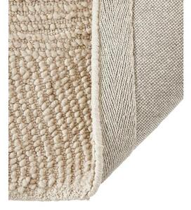 Kulatý ručně všívaný koberec s nízkým vlasem vyrobený z recyklovaných materiálů Eleni