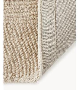 Kulatý ručně všívaný koberec s nízkým vlasem vyrobený z recyklovaných materiálů Eleni