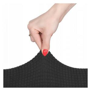 Potah na židli elastický, černá kostka SPRINGOS SPANDEX PREMIUM