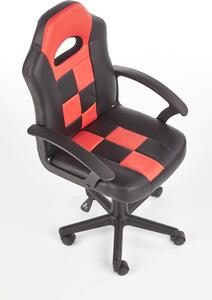 Halmar Dětská židle Storm, černá/červená