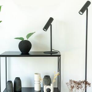 Nordic Living Černá kovová stojací lampa Aris 150 cm
