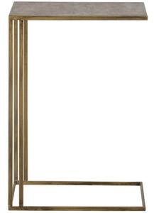 Hoorns Mosazný kovový odkládací stolek Bendos 42 x 42 cm