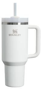Bílá termoska s brčkem z nerezové oceli 1,18 l Quencher H2.0 FlowState Tumbler Frost – Stanley