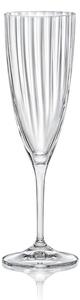 Crystalex - Bohemia Crystal Sklenice na šampaňské Kate Optic 220 ml, 6 ks