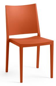 Oranžová plastová zahradní židle Mosk – Rojaplast