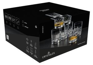 Crystalex - Bohemia Crystal Sklenice na Whisky Barline 280 ml, matný brus, 4 ks