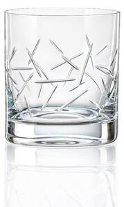 Crystalex - Bohemia Crystal Sklenice na Whisky Barline 280 ml, leštěný brus, 4 ks