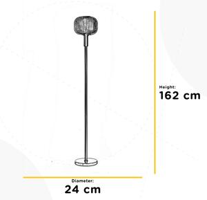 ONLI - Stojací lampa DOROTY 1xE27/22W/230V modrá/zlatá