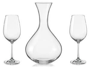 Crystalex - Bohemia Crystal Set na víno Viola 1.500 ml, 1+2 ks
