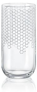 Crystalex - Bohemia Crystal Sklenice na nealko Uma Honeycomb 440 ml, 6 ks