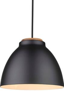 Černé kovové závěsné světlo Halo Design Niva 24 cm