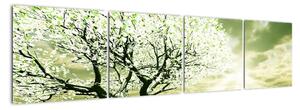 Jarní strom - moderní obraz (160x40cm)
