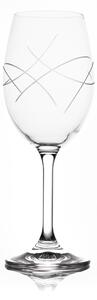 Crystalex - Bohemia Crystal Sklenice na bílé víno Lara Waves 250 ml, 6 ks