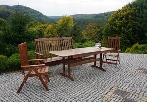 Zahradní jídelní stůl z borovicového dřeva 160x90 cm Aneta - Rojaplast