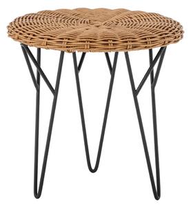 Kulatý odkládací stolek z umělého ratanu ø 46 cm Roccas – Bloomingville