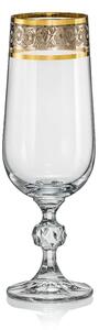 Crystalex - Bohemia Crystal Sklenice na šampaňské Claudia Exclusive 180 ml, 6 ks