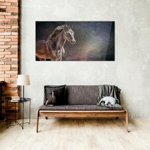Obraz na skle Obraz na skle Abstraktní zvířecí koně