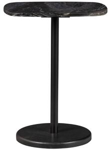 Hoorns Šedo černý mramorový odkládací stolek Foana 40 x 28 cm