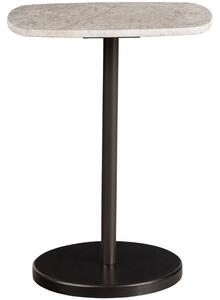 Hoorns Šedý mramorový odkládací stolek Foana 40 x 28 cm