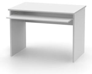 Tempo Kondela Psací stůl s výsuvem na klávesnici Johan 2 New 2, bílý, 100 cm