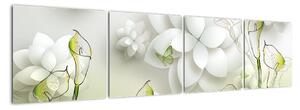 Moderní obraz - květy (160x40cm)