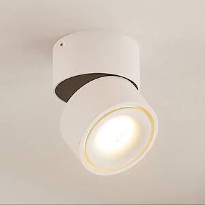 Arcchio LED stropní bodové světlo Rotari, bílé, 1 svítidlo, 946 lm, stmívatelný, Bílá / opál, Chodba, Hliník, Moderní