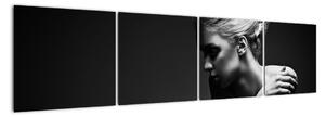 Černobílý obraz ženy (160x40cm)