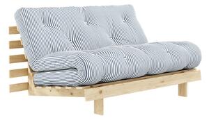 Bílá/světle modrá rozkládací pohovka 140 cm Roots – Karup Design