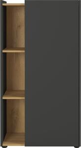 Grafitově šedá dubová kancelářská skříňka s nikou Germania Austin 2976-549 115 x 62 cm