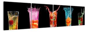 Obraz do kuchyně - letní drinky (160x40cm)