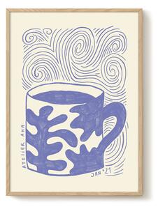 Intuition Plakát A Blue Cup on a Blue Monday