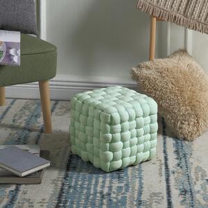 Moderní čalouněná podnožka do obývacího pokoje Rubik