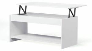 BigBuy Home Vytahovatelný konferenční stolek Happy - 100 x 50 cm - Dřevo