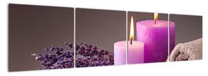 Obraz - Relax, svíčky (160x40cm)