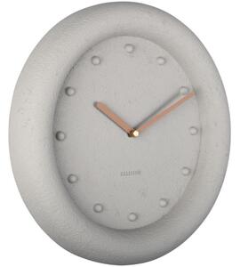Time for home Šedé kulaté nástěnné hodiny Eirene 30 cm