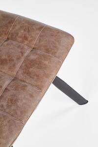 Halmar Jídelní židle K280, hnědá/eko kůže