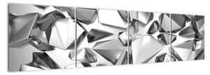 Abstraktní obrazy - krystaly (160x40cm)