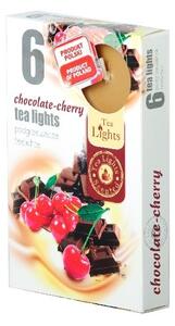 Čajové 6ks Chocolate-Cherry vonné svíčky
