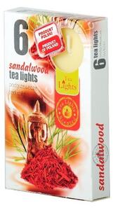 Čajové 6ks Sandalwood vonné svíčky